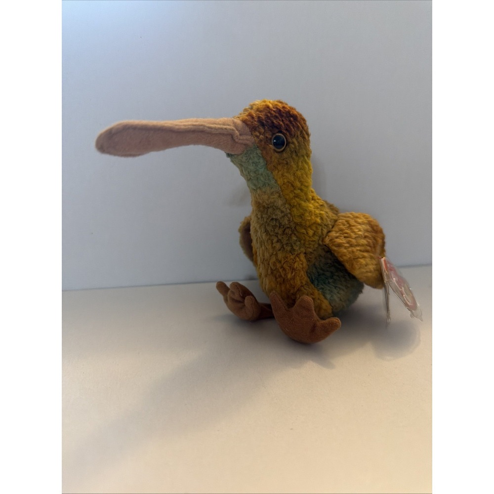 Ty Beanie Baby BEAK the Kiwi Bird (5.5 Inch) NEW MWMTs Plush Stuffed Animal Toy